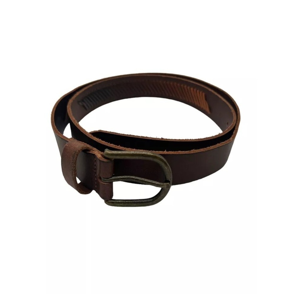 American Eagle Large XL Brown Leather Ombré Weave Belt